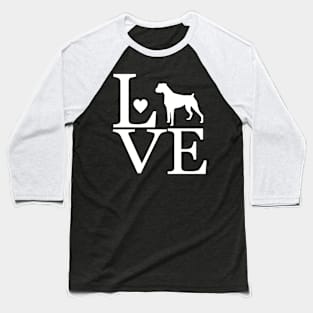 Classy Mood Love BOXER  Dog Baseball T-Shirt